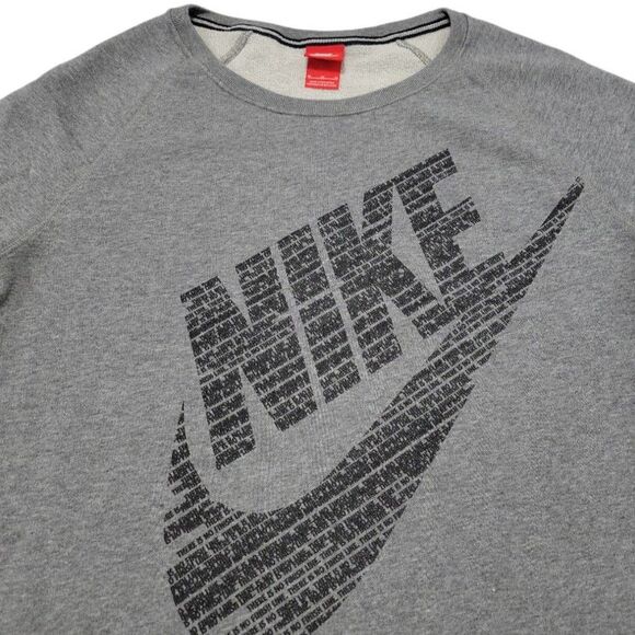 Nike Sweatshirt Size Medium "There Is No Finish Line" Nike Swoosh Graphic Print - Picture 2 of 6